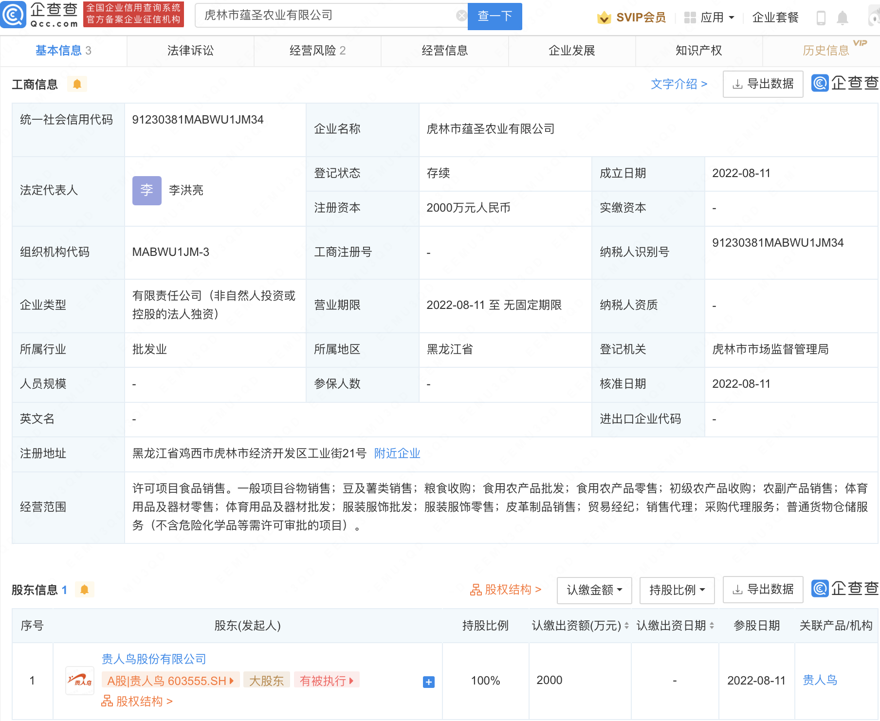 贵人鸟跨界成立农业公司 深耕粮食收购与初级农产品领域